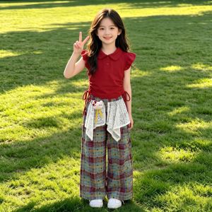 LIREGONGZHU | Stylish Thin Summer Girls Outfit Set