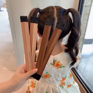 1pcs Lazy Hair Artifact Children Girls Ball Head Tie Head Circle Headdress Hair Accessories