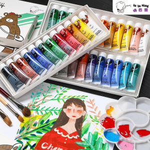 Childrens Acrylic Paint Set 36 Colors Waterproof Sun Protection Graffiti Drawing Painting Not Falling off Art Supplies