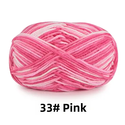 Gradient Variegated Color Milk Cotton Yarn