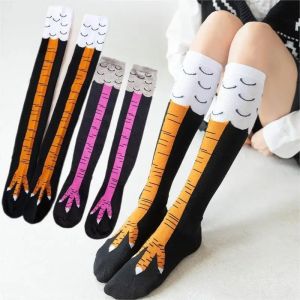 Funny Cute Personality Thin Legs Strange Chicken Feet Long Tube Socks