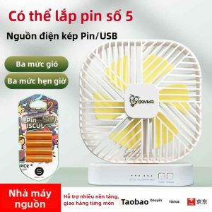 Quạt Bàn Di Động Sử Dụng Pin