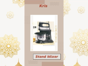Kris 3.4Liter Stand Mixer Mikser Berdiri 5speed Tombol Turbo Peralatan Membuat Kue Pengaduk Adonan Tepung Krischef Krisbow
