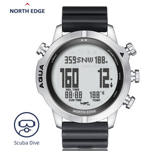 NORTH EDGE | NORTH EDGE Mens Professional Diving Computer Watch Scuba Diving NDL (No Deco Time) 50M Dive Watches Altimeter Barometer Compass