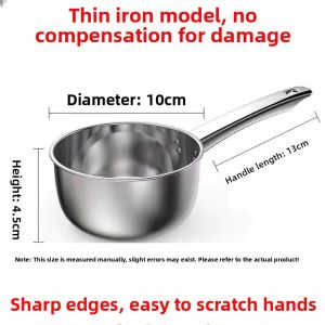 Stainless Steel Kitchen Water Spoon Short Handle Soup Spoon Commercial Use Scullion Water Skimmer Household Cooking Tool