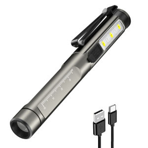Waterproof Rechargeable LED Pen Light Medical Torch for Camping and Hiking Outdoor Use