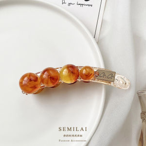 Elegant Pearl Hair Clip Semi Tailored Banana Clip Durable Teeth Back of Head Bun Hair Accessory Korean Style Fashion Jewelry