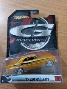 Hotwheels C3 Machines 1:50 scale 67 Chevy Nova (card may have soft corners)