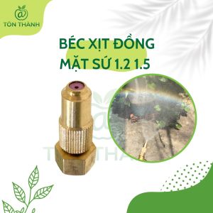 BÉC XỊT VÒI XỊT ĐỒNG THAU MẶT SỨ 1.2 1.5 TƯỚI CÂY RỬA XE CHỊU ÁP LỰC CAO CÓ THỂ CHỈNH