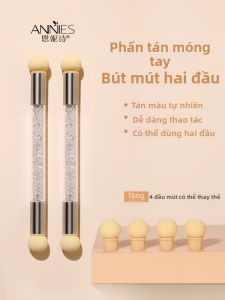 ANNIES | Bút Vẽ Móng Đa Năng Hai Đầu Dùng Bọt Xốp