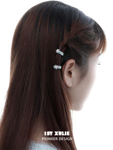 1ST XULIE | Kẹp Tóc Hình Bông Tuyết Thiết Kế Độc Đáo Phong Cách Elegance Mùa Đông
