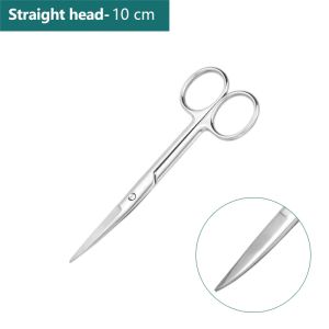 10cm/11.5cm/13cm/14cm/16 Cm Animal Veterinary Vet Medical Stainless Steel Surgical Scissors Straight Curved Tip Haircut Scissors