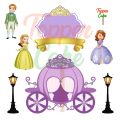 Topper Cake Putri Sofia gratis tambah nama, usia dan foto/Hiasan kue ulang tahun. 