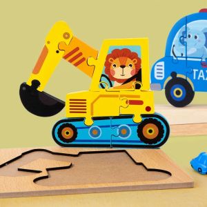 Đồ Chơi Xếp Hình Khối 3D Gỗ Giáo Dục Sớm Cho Trẻ Em Từ 2-3-5 Tuổi Đồ Chơi Giáo Dục Cho Bé Trai Và Bé Gái