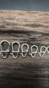 Egg Snap 5pcs Stainless Steel Swivel Kekili Casting Murah Kuat Pecah Kuku Pin Sangkut Gewang