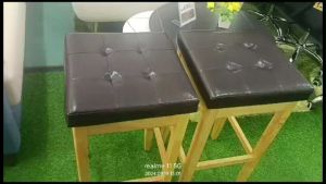 The Perfect Addition to Your Home  Luzano Furnitures High Wooden Bar Stool