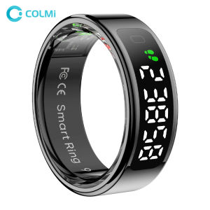 2025 COLMI R12 Smart Ring with Display Screen and Touch Wireless Charging Health Manager 5 ATM Waterproof For Men Women