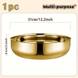 Commercial-Grade Stainless Mixing Bowls - Rustproof Non-Slip Base Dishwasher Safe for Dough/Food Prep/Soups