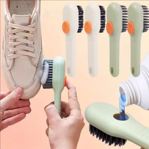 2pcs Soft-bristled Liquid Shoe Brush / Multifunctional Cleaning Brush for Cloths Shoe / Household Long Handle Shoe Brush