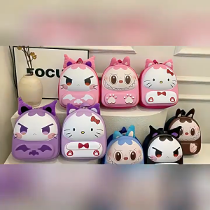 Tas Hardcase Ransel Anak TK PAUD Labubu Capybara Premium 3D Import