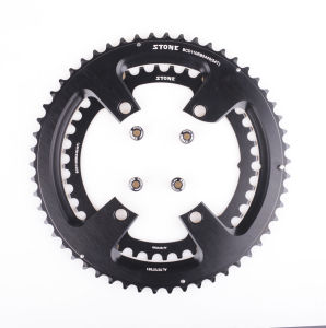 STONE Alloy Double Chainring BCD 110mm 4 Bolts 46T 32T 48T 33T 50T 34T 53T 39T 54T 40T for R7000 R8000 R9100 105 Ultegra Road Bike Chainwheel Chain Ring