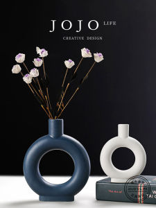 Nordic Ceramic Flower Vase Creative JOJOS L. PD. Home Decorations Flower Insert Artistic Ornaments for Company Home Restaurant