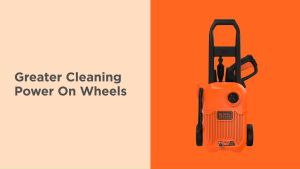 Black + Decker 110 Bar Pressure Washer Water Jet (1400W) BEPW1600L-XD