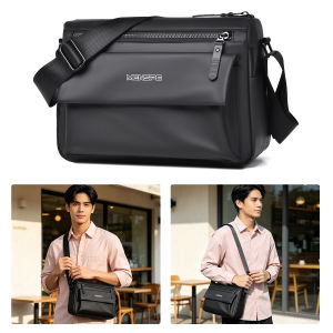 MENSPE Mens Shoulder Bag Waterproof Film Bag Casual Cross Body Bag Fashion Messenger Bag Travel Bag Business Bag Large Capacity Phone Bag Lightweight Bag Leisure Sport Street Bag for College Student
