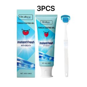 oralhoe | Tongue Refreshing Care Gel Deep Clean Tongue Coating Remove Oral Odor Long Lasting Fresh Breath Daily Oral Hygiene Gel