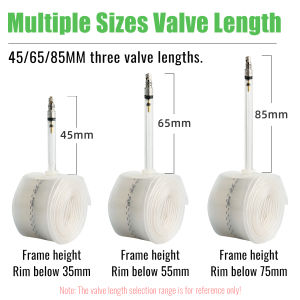 2-Pack Ultralight TPU Road Bike Inner Tube 700C 29g Compatible with 700x18-32C Tire Sizes - 45/65/85mm Bicycle Tires 28