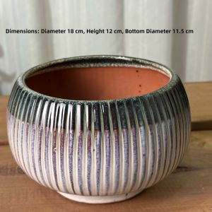 Large Size No Hole Ceramic Bowl Lotus Flower Pot One Leaf Lotus Tank Copper Money Grass Vintage Porcelain Plant Pots for Flowers