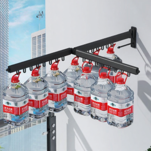 Extendable Space-Saving Foldable Sliding Clothes Drying Rack
