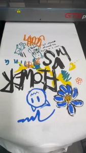 เสื้อยืดแฟชั่น สกรีนDTG ผ้าcotton100% เสื้อยืดผู้หญิง oversized เสื้อดอกไม้ผู้หญิง 68160#