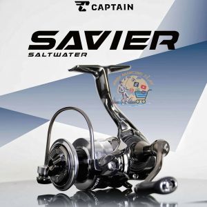 Reel CAPTAIN SAVIER 1500 2500 3500 4500 Silver Chrome - Power Handle