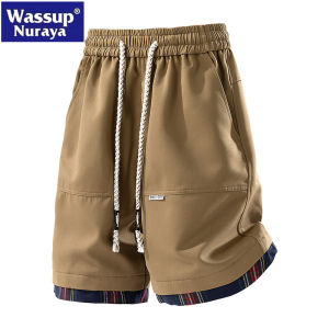 Quần Short Nam WASSUP Nuraya American Style Five-Point Quick Dry Casual Loose Fit Summer New Fashion Brand Youth Active