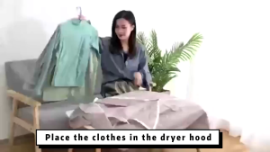 Portable Electric Clothes Dryer Machine Mini Clothes Dryer with Heater Folding Travel Quick Drying Clothes Shoes Boots Baby Cloth Dryer