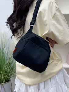 Fashionable casual nylon fabric bag for women popular shell-shaped bag lightweight versatile large capacity crossbody bag shoulder bag