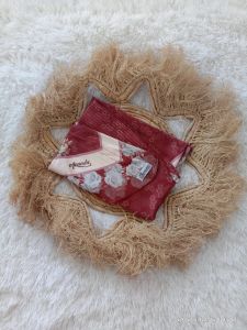 Hijab bergo pet Jersey printing sublim motif mawar by Ananda Hijab