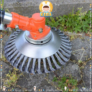 หัวแปรงลวด ขนาด 6-8 นิ้ว หัวขัดพื้น แปรงลวดถ้วยตัดหญ้า แปรงขัดพื้น ใบขัดพื้นหญ้า สำหรับใส่เครื่องตัดหญ้า