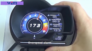 P6 Ultra OBD2-GPS Head Up Mobil HUD Auto Voltage Meter Konsumsi Bahan Bakar Pemindai Digital Alarm Pengukur Kecepatan Tampilan