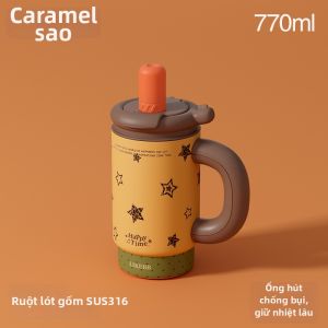 LIKE BB | Bình Nước Cách Nhiệt Lớn Có Ống Hút