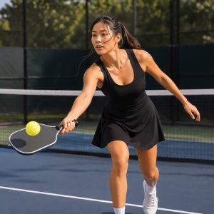 Pickleball Dress Women KCHN Kitchen Dress Built-In Shorts Active Court Dress