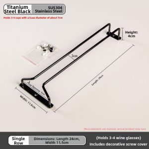 SHUQUE | Wine Glass Hanging Rack 304 Stainless Steel