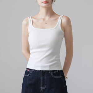 MOCHU | Women Red Innerwear & Outerwear Strap Tank Top Cotton Summer