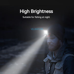 Smiling Shark TD0148 Headlight Led COB Head Lamp Mini Portable Small Headlamp Ultra Bright Fishing Clip Cap Light USB Rechargeable Waterproof Camping Hiking Repairing Lighting