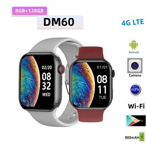 Đồng Hồ Thông Minh DM60 SIM Android 8.1 Chip Lõi Tứ RAM 4GB ROM 128GB Màn Hình IPS 2.02 Inch Hỗ Trợ 4G LTE Gọi Điện Wifi Theo Dõi Nhịp Tim.