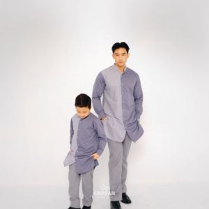 Fadsan Koko Kurta Couple Ayah Dan Anak Laki Laki Terbaru Baju Pakistan Pria Dewasa Lengan Panjang Motif Bordir Modern Kashmir Series