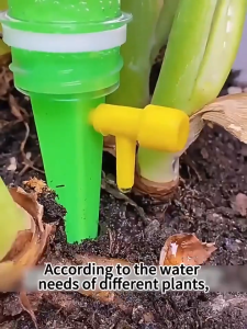 Adjustable Self Watering Kits Automatic Plant Water Dropper Drip Spikes with Bottle Adapter Water Flow Control Irrigation System for Flower Potted Plant Care