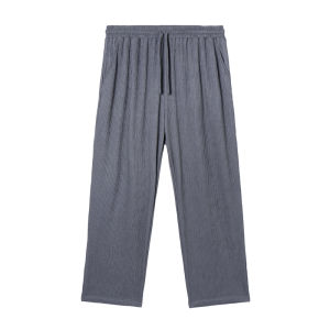 NMAX plus Size Casual Pants Mens Fashion Brand High Elastic Pleated Comfortable Breathable Summer New Style Polyester Fiber