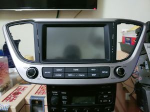 Màn cảm ứng liền Amply HYUNDAI ACCENT bluetoth giành cho ô tô  lắp chung cho ACENT và Acent base 2016 17 18